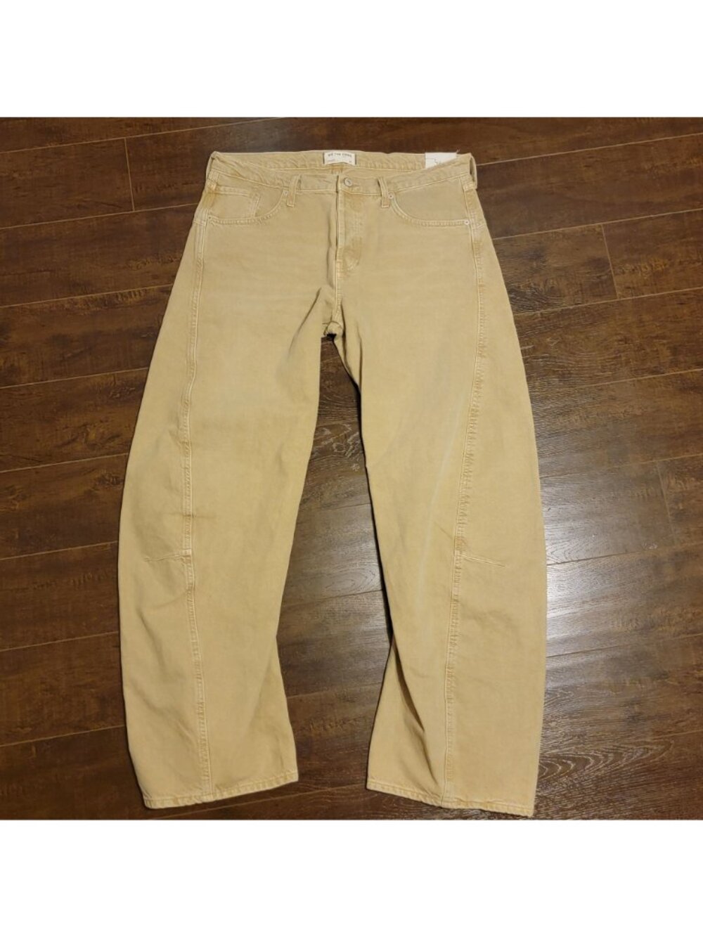 Free People Fable Low Rise Twisted Bowed Barrel Jeans Contemporary Boho Women 31 - Picture 2 of 6